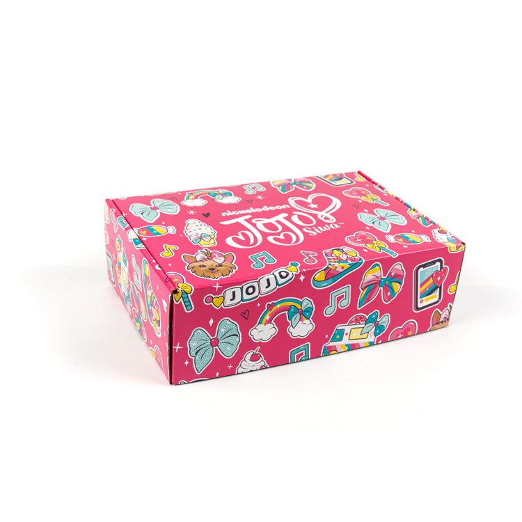 Caja de papel corrugado para juguetes JOJO Rosa