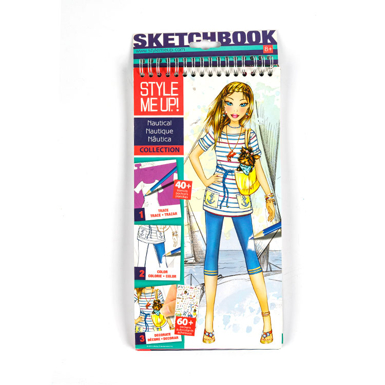 Sketch Book-Spiral Book Chica con perro