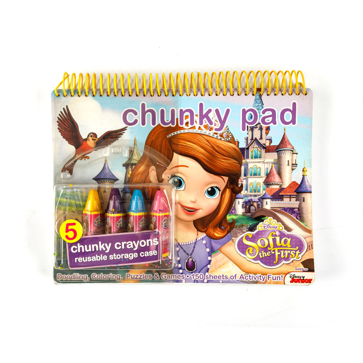 Sketch Book - Traje de libro en espiral con crayones Chunky