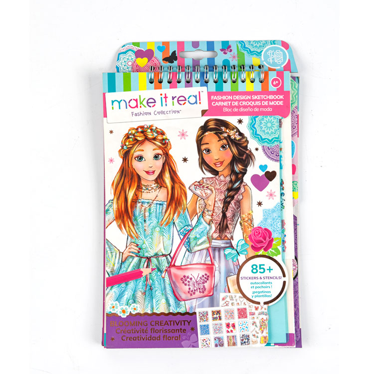 Cuaderno de bocetos - Libro con espiral superior Lovely Sisters